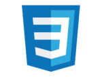 Logo de CSS3, langage de mise en page et de stylisation des sites web.