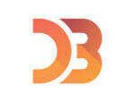 Logo de D3.js, bibliothèque JavaScript de visualisation de données.