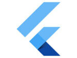 Logo de Flutter, framework de développement mobile multiplateforme.