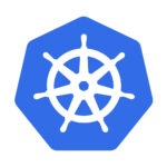 Logo de Kubernetes, plateforme d’orchestration des conteneurs.