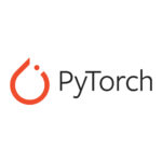 Logo de PyTorch, bibliothèque open-source pour le deep learning.