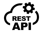Logo de API RESTful, technologie de développement d’API web.