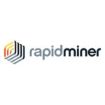 Logo de RapidMiner, plateforme de data science et d’analyse avancée.