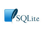 Logo de SQLite, base de données relationnelle embarquée.