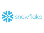 Logo de Snowflake, plateforme d’entrepôt de données cloud.