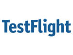 Logo de TestFlight, plateforme de test bêta pour les applications iOS.