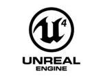 Logo de Unreal Engine, moteur de jeu 3D pour la création d’expériences immersives.