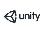 Logo de Unity, moteur de jeu pour le développement 2D, 3D et VR.