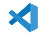 Logo de Visual Studio Code, éditeur de code multiplateforme open-source.